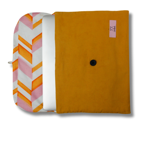 Laptop-/Tablethülle mit Knopf - Cord