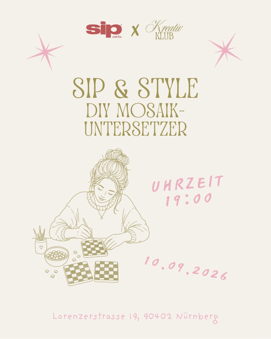SIP &STYLE DIY Mosaikuntersetzer